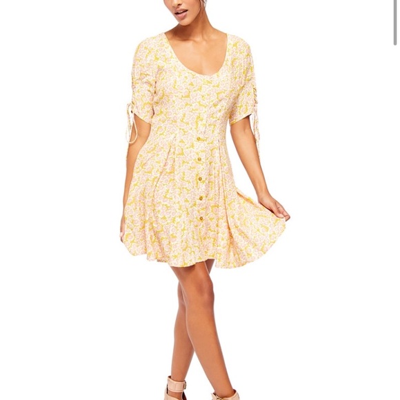 Free People Lace Up Mini Dress - Picture 2 of 2